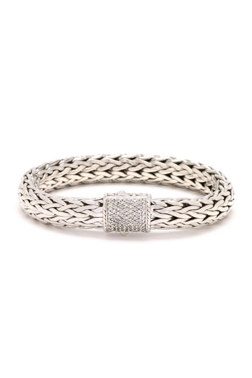 Silver and Diamond Bracelet