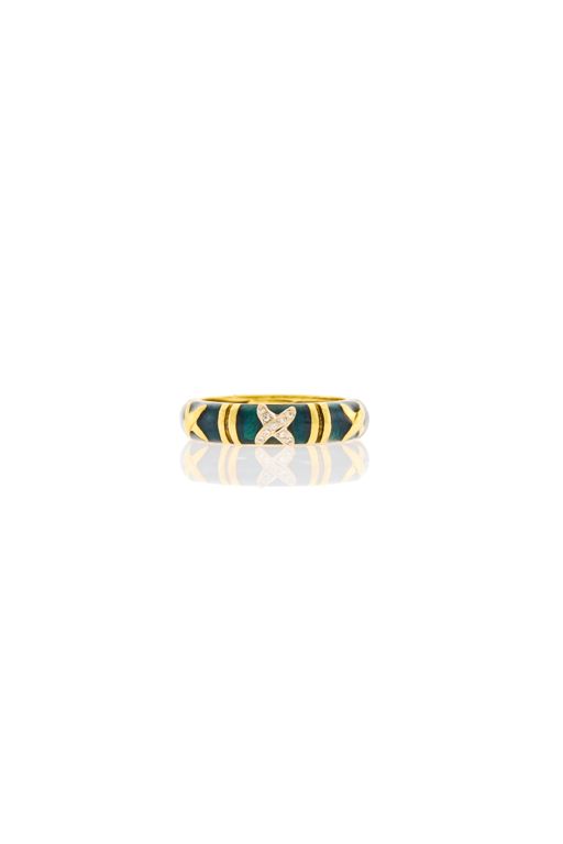 18k Gold Diamond Band Ring