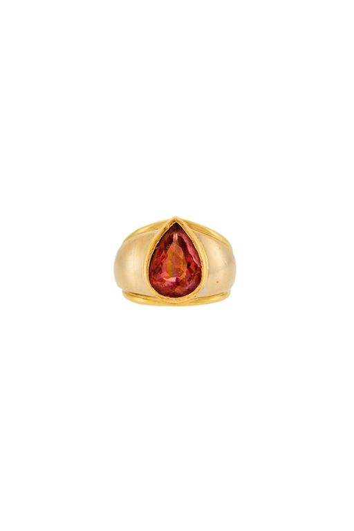 18k Gold Tourmaline Ring