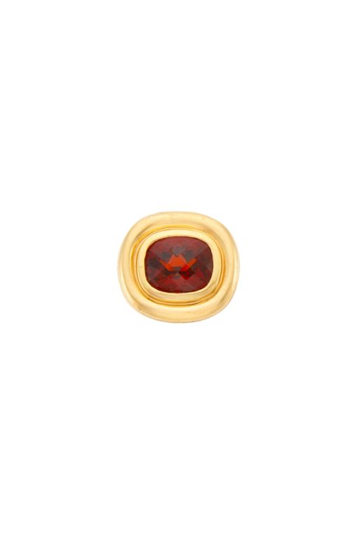 18k Gold Almandine Garnet Ring
