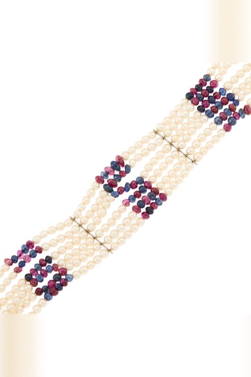 Pearl Multi-Gem Bracelet