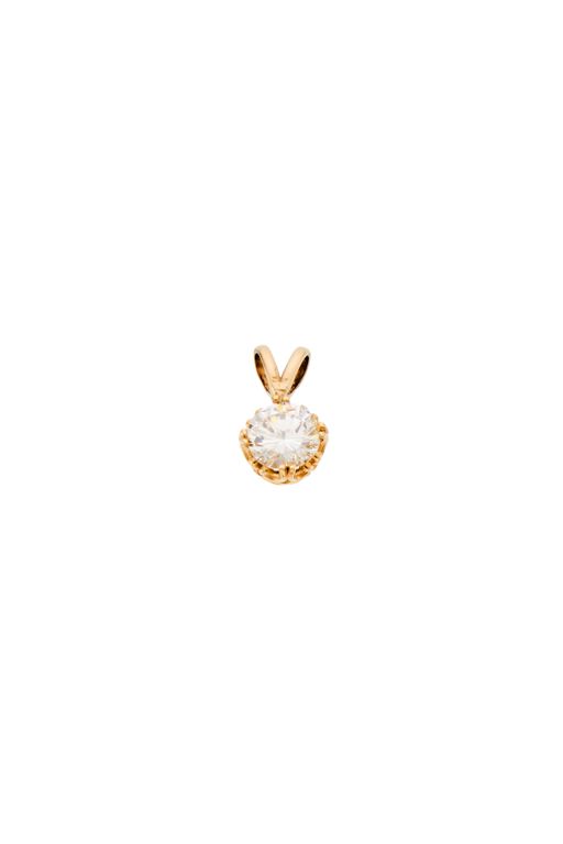 14k Gold Diamond Pendant