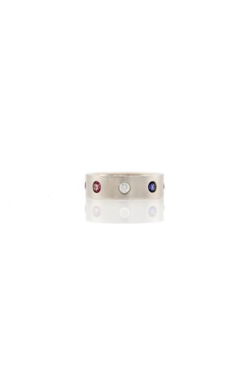 18k Gold Multi-Gem Ring