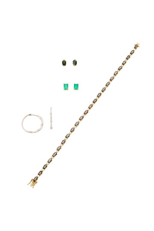 14k Gold Multi-Gem Jewelry Set