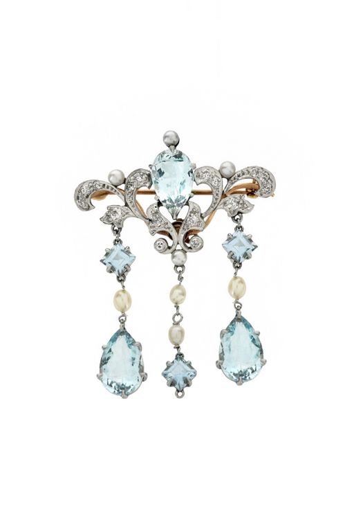 14k Yellow Gold Multi-Gem Pendant/Brooch
