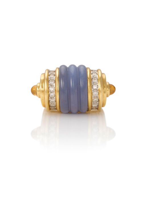 18k Gold Multi-Gem Ring