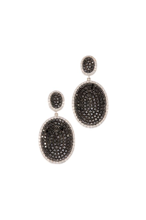 Pair of 18k Gold Diamond Earrings