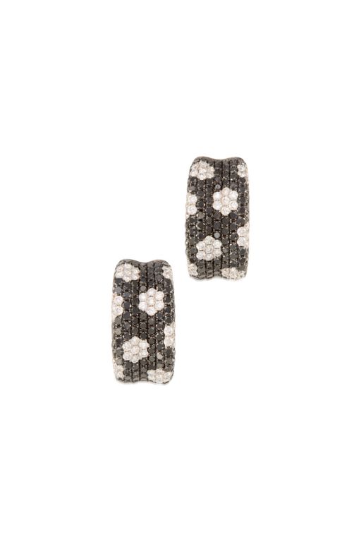 Pair of 18k Gold Diamond Earrings