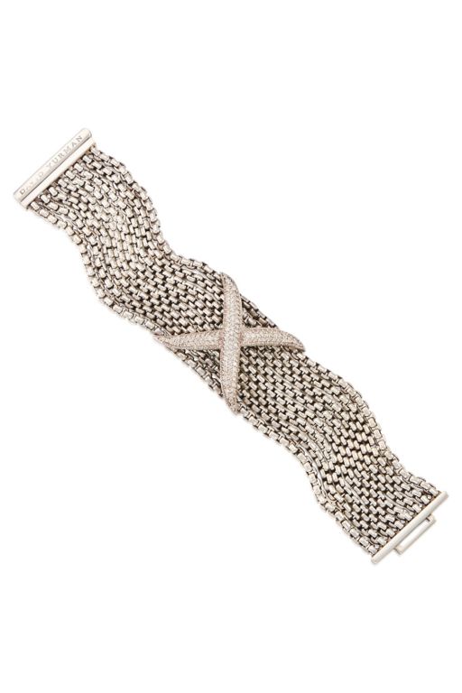 Sterling Silver Diamond Bracelet