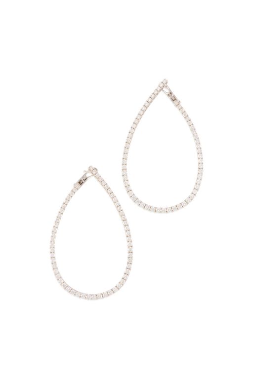 Pair of 18k Gold Diamond Earrings