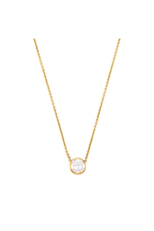 18k Gold Diamond Pendant Necklace