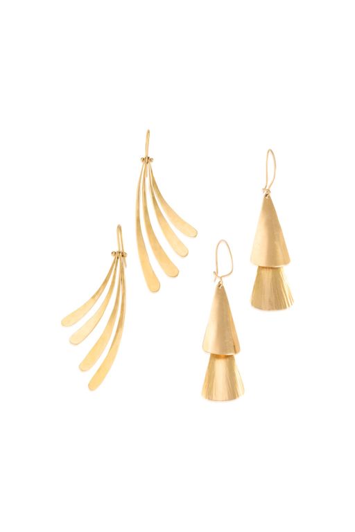 Two Pairs of Gold Earrings