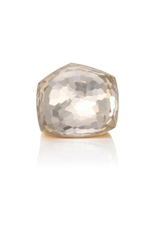 18k Gold Rock Crystal Ring