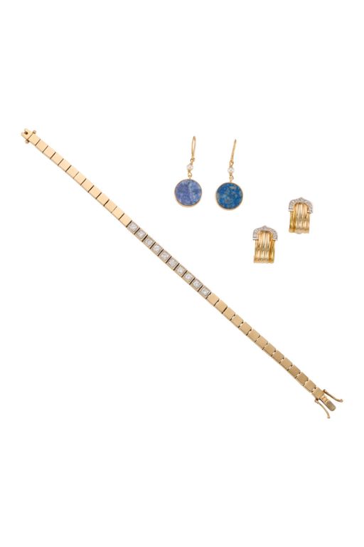Gold Multi-Gem Jewelry Set