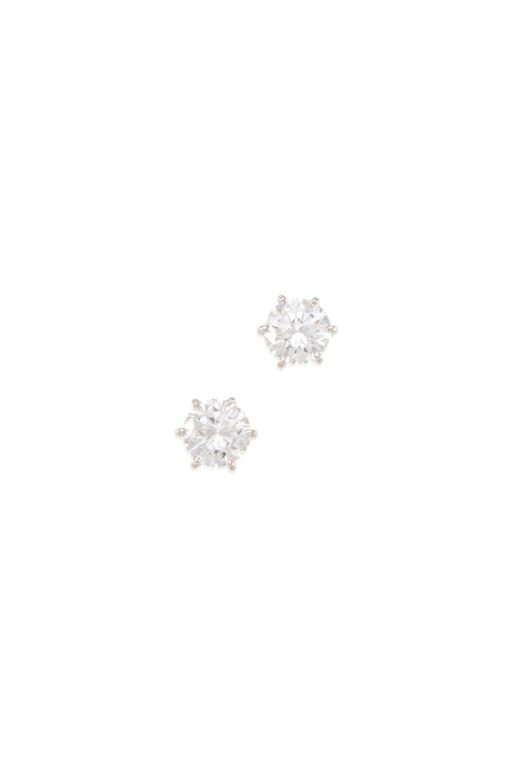 Pair of Gold Diamond Earrings