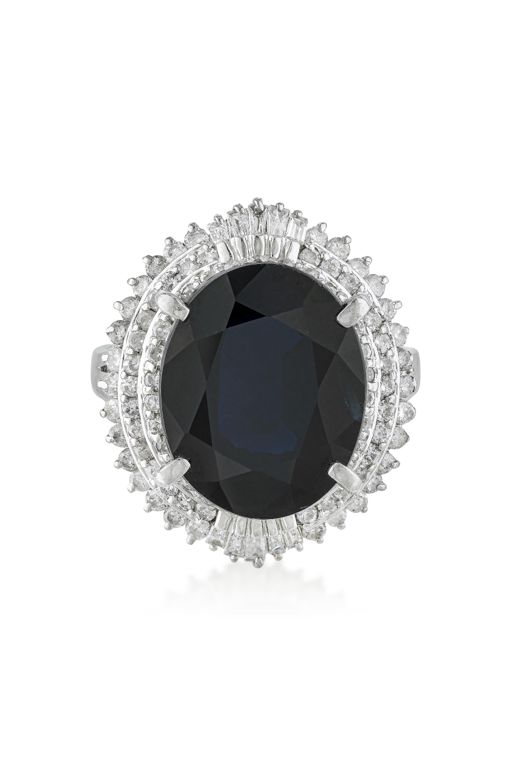 Sapphire and Diamond Ring