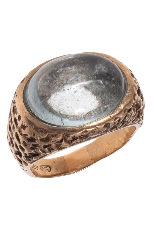 10k Gold Aquamarine Ring