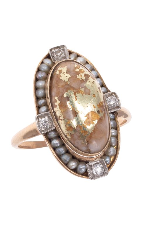 14k Gold Multi-Gem Ring