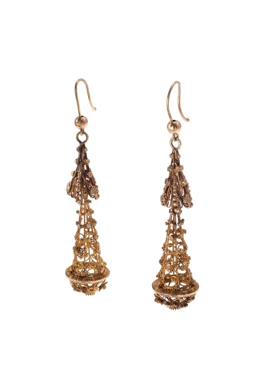 Pair of 14k Gold Earrings