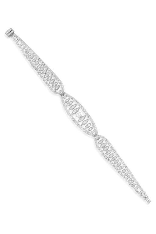 18k White Gold Diamond Bracelet
