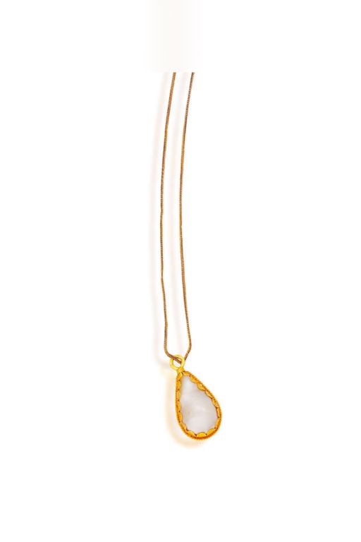 18k Gold Pearl Pendant Necklace