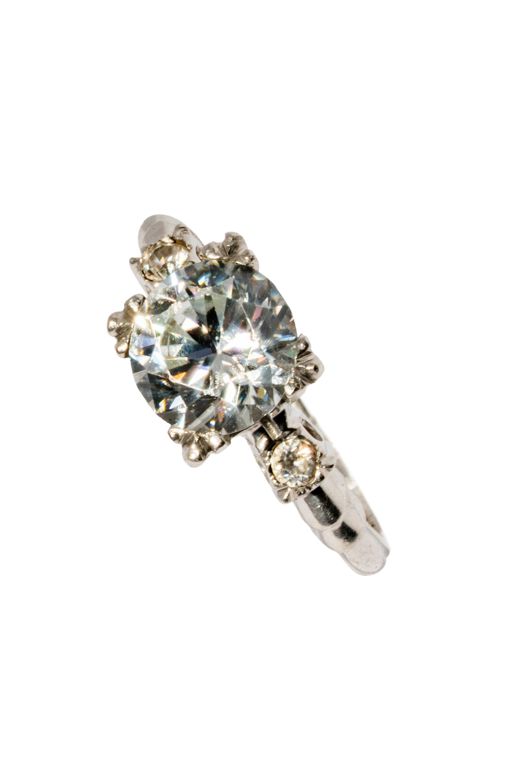 Platinum Glass Ring