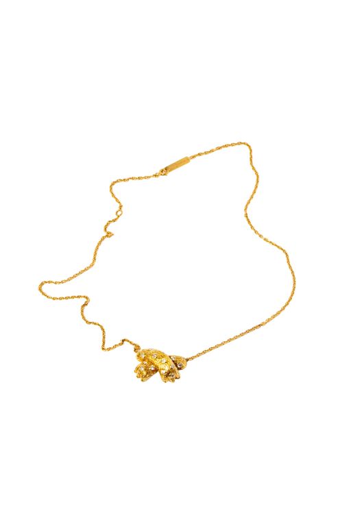 18k Yellow Gold Diamond Pendant Necklace
