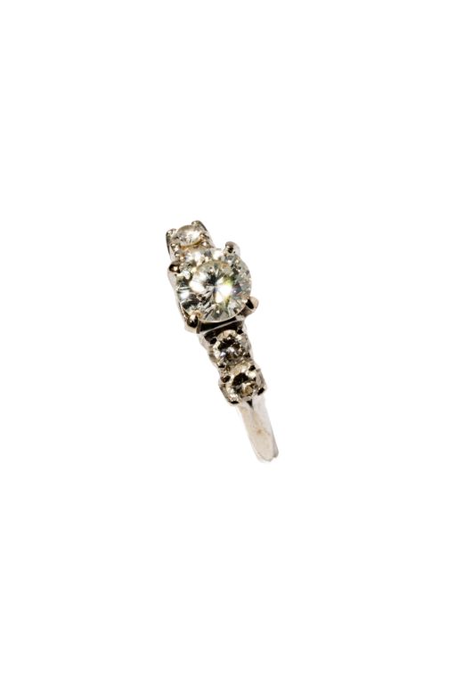 14k White Gold Diamond Ring