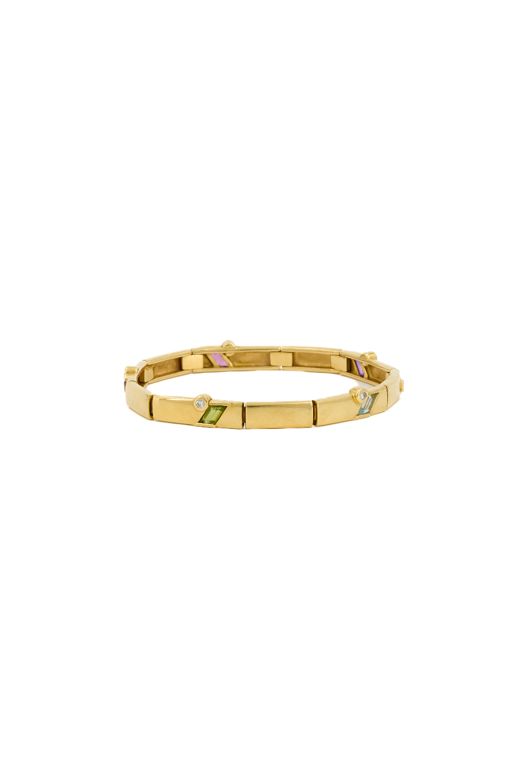 18k Yellow Gold Multi-Gem Bracelet