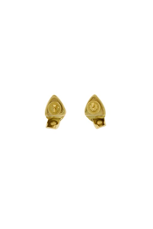 18k Gold Onyx, Pearl, Ruby and Diamond Earrings