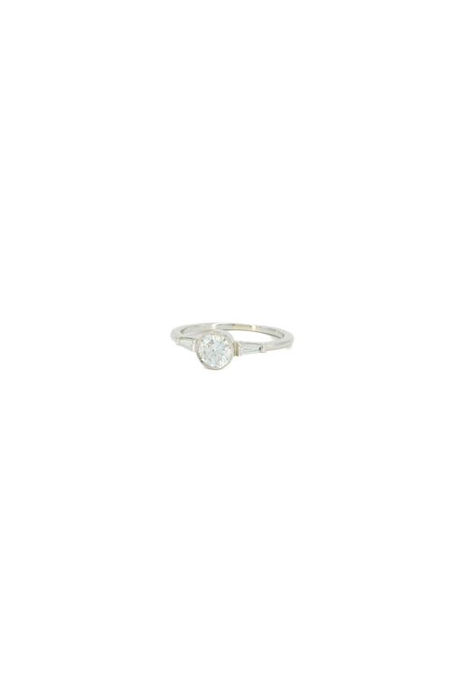 Platinum and 8k White Gold Diamond Ring