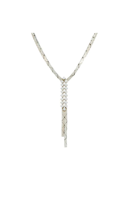 18k White Gold Diamond Necklace