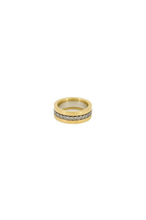 18k Yellow and White Gold Diamond Eternity Ring