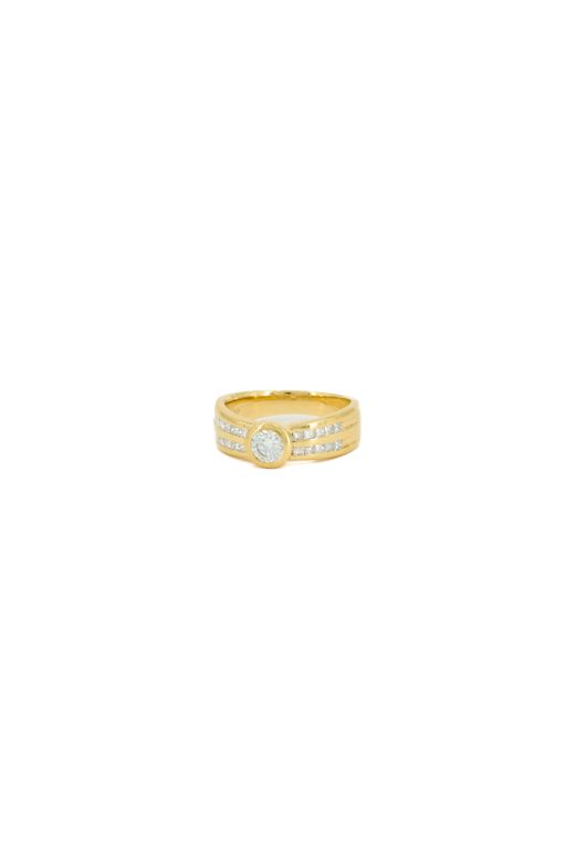 18k Yellow Gold Diamond Ring