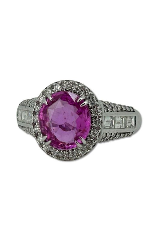 14k Gold Sapphire and Diamond Ring