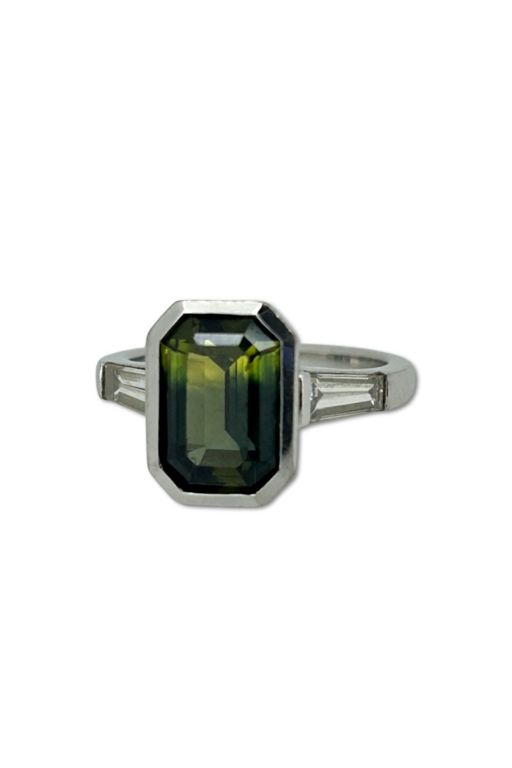 18k Gold Sapphire and Diamond Ring
