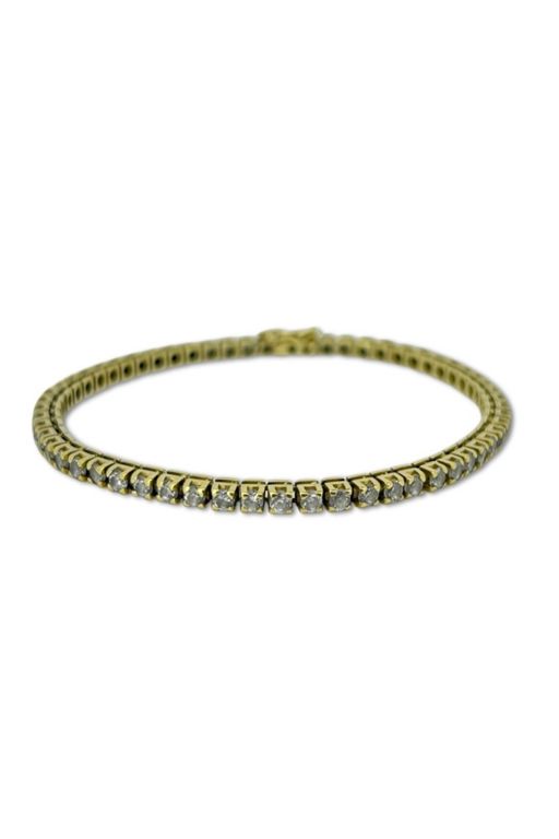 18k Gold Cubic Zirconia Bracelet