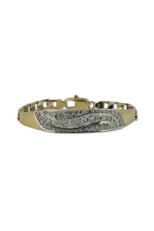 9k Gold Diamond Bracelet
