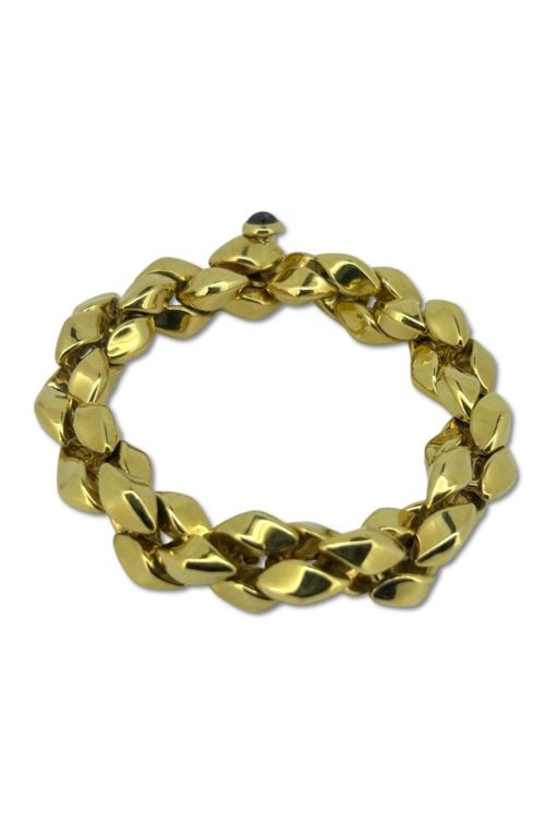 18k Gold Garnet Bracelet