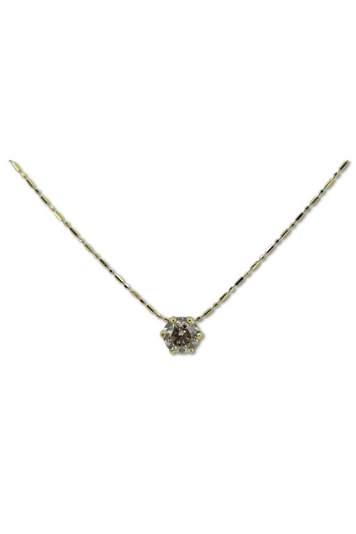 18k Gold Diamond Pendant Necklace