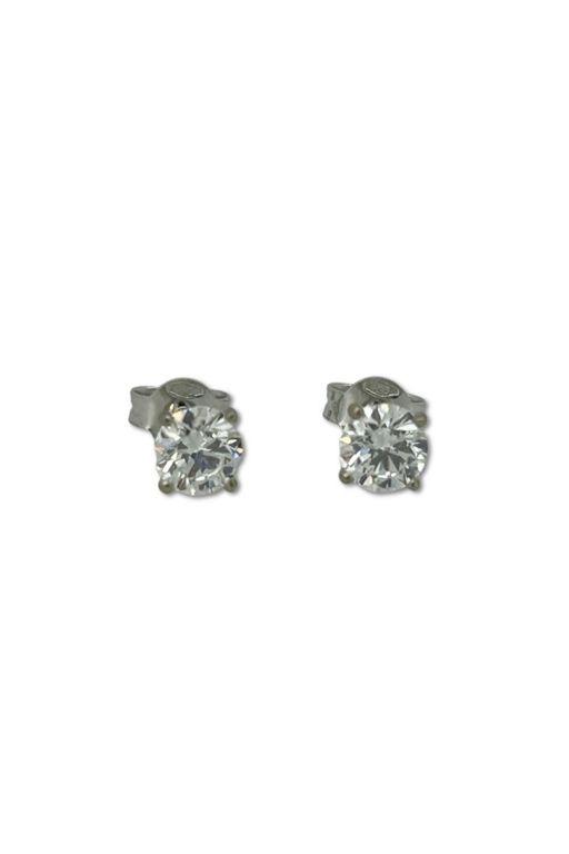 Pair of 14k Gold Diamond Earrings