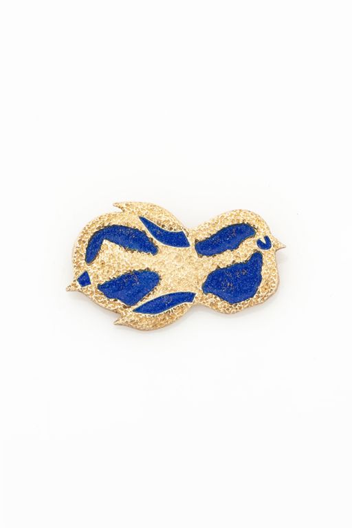 Sterling Silver Enamel Brooch