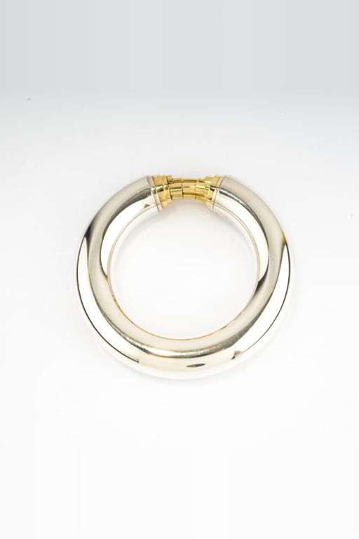 Sterling Silver and 18k Gold Bracelet