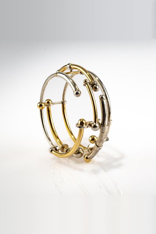 18k Gold and Sterling Silver Bracelet