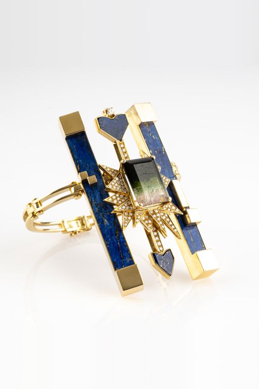 18k Gold Multi-Gem Bracelet