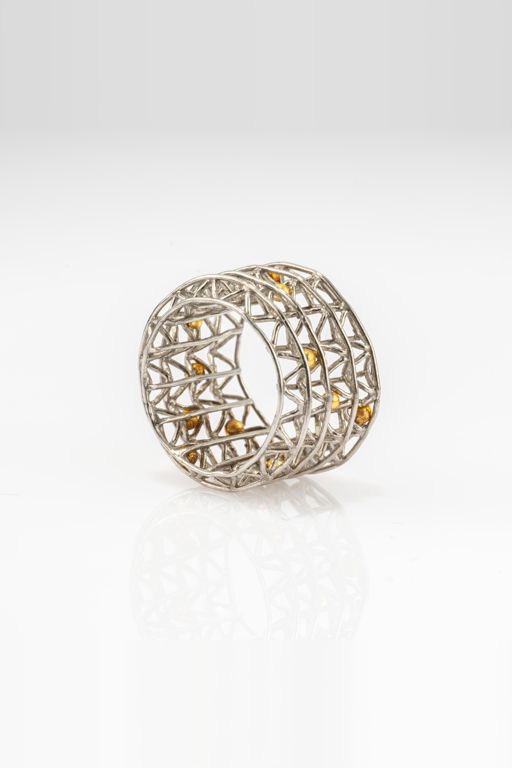 Platinum and Gold Ring