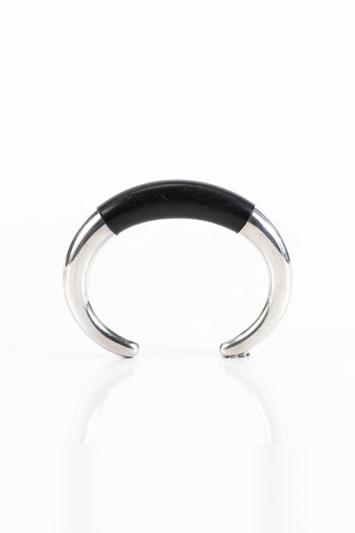 Sterling Silver and Ebony Bracelet