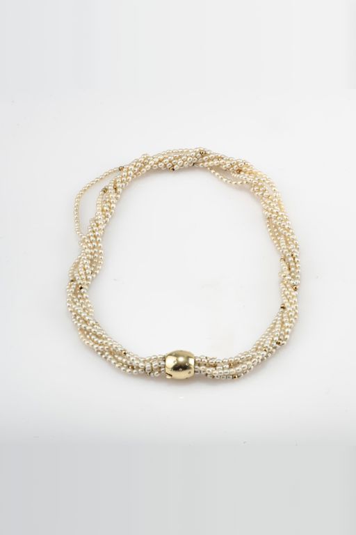 14k Gold Pearl and Diamond Necklace