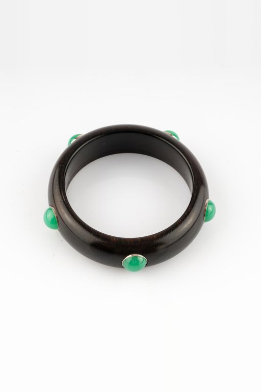 14k Gold Chrysoprase Bracelet