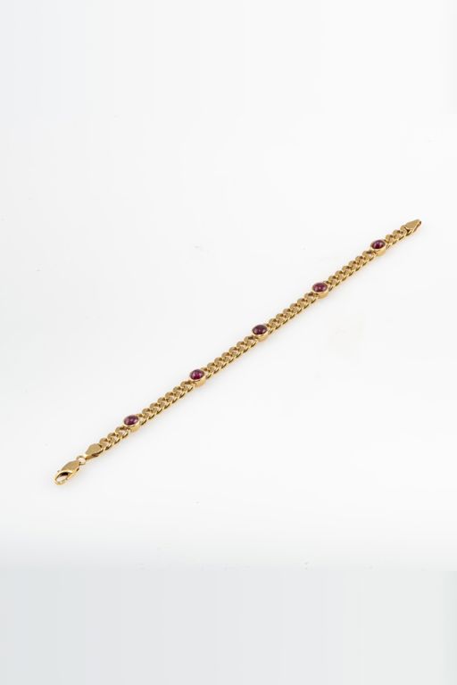 18k Yellow Gold Ruby Bracelet